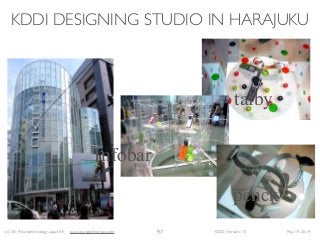(c) 2014 Eurotechnology Japan KK www.eurotechnology.com KDDI (Version 17) May 19, 2014
KDDI DESIGNING STUDIO IN HARAJUKU
97
Infobar
talby
penck
 