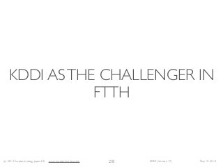 (c) 2014 Eurotechnology Japan KK www.eurotechnology.com KDDI (Version 17) May 19, 2014
KDDI ASTHE CHALLENGER IN
FTTH
218
 