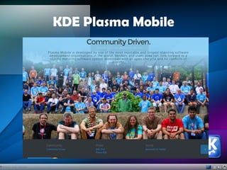 KDE Plasma Mobile
 