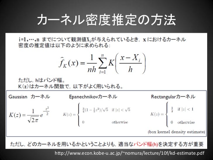 カーネル密度推定を用いた店舗情報の可視化 カーネル密度推定を用いた店舗情報の可視化