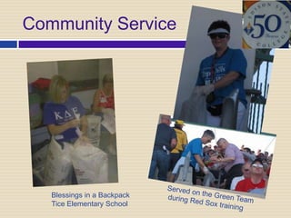 Community Service




   Blessings in a Backpack
   Tice Elementary School
 