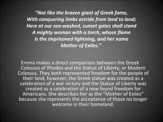 The New Colossus | PPT
