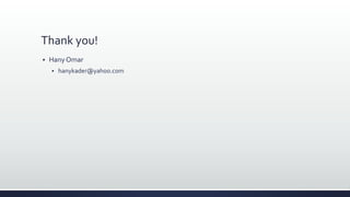 Thank you!
 Hany Omar
 hanykader@yahoo.com
 