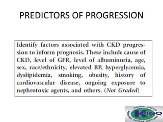 PREDICTORS OF PROGRESSION
 