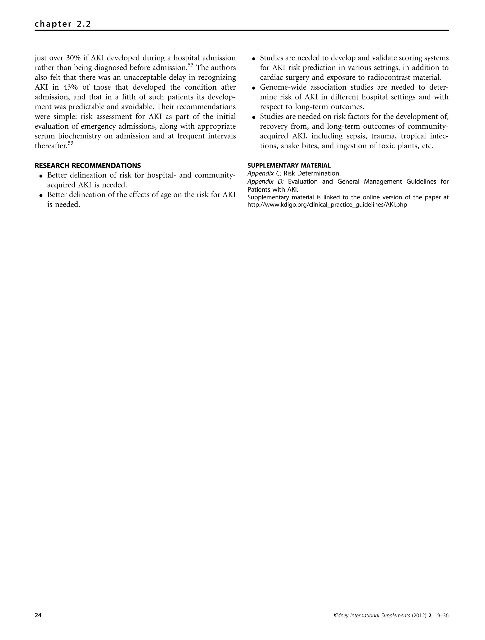 Kdigo aki guideline | PDF