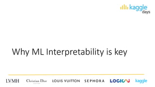 Why ML Interpretability is key
 