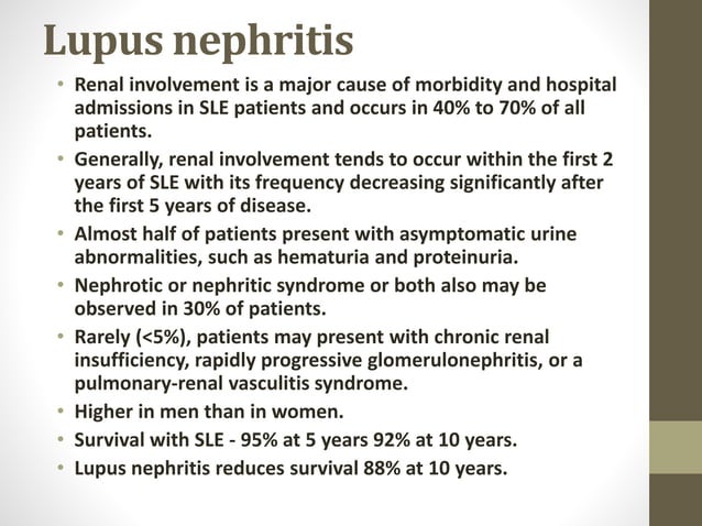 Lupus Nephritis Stage 5 Life Expectancy lupus nephritis | PPT