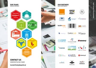 OUR PARTNERS
NASI PARTNERZY
OUR TEAMS
NASZE ZESPOŁY
CONTACT US
SKONTAKTUJ SIĘ Z NAMI
kontakt@kodujdlapolski.pl
designedbymarta_urbanska_studio
 