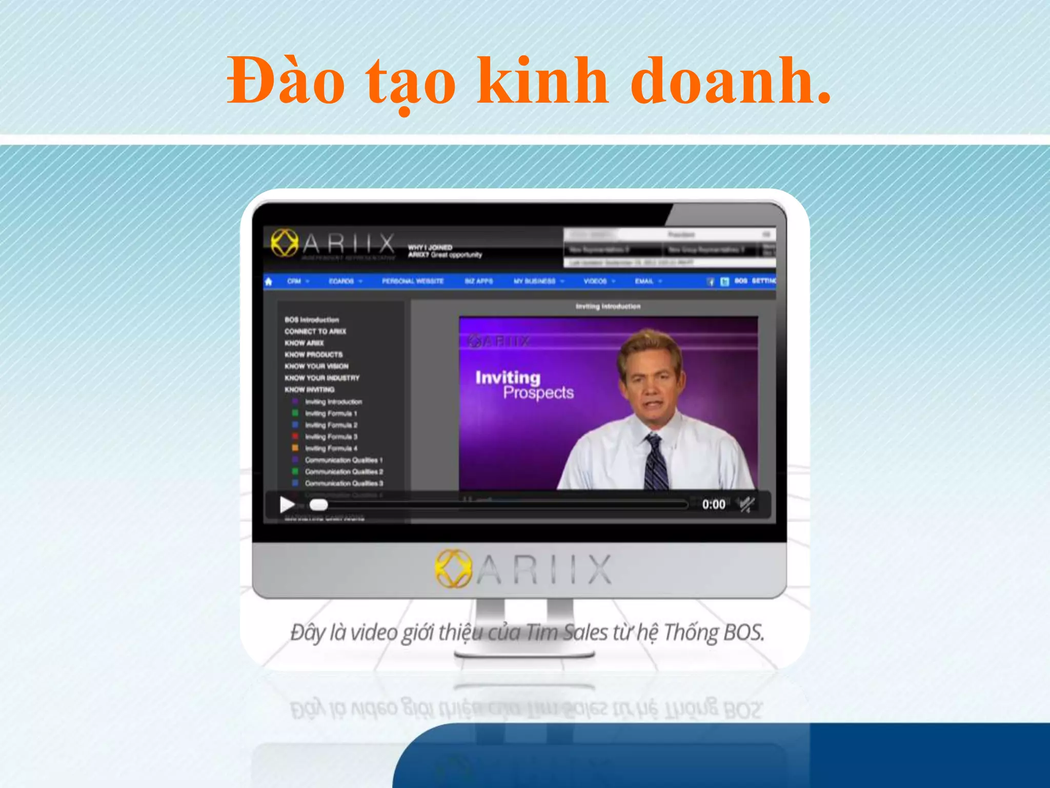 Đào tạo kinh doanh.
 