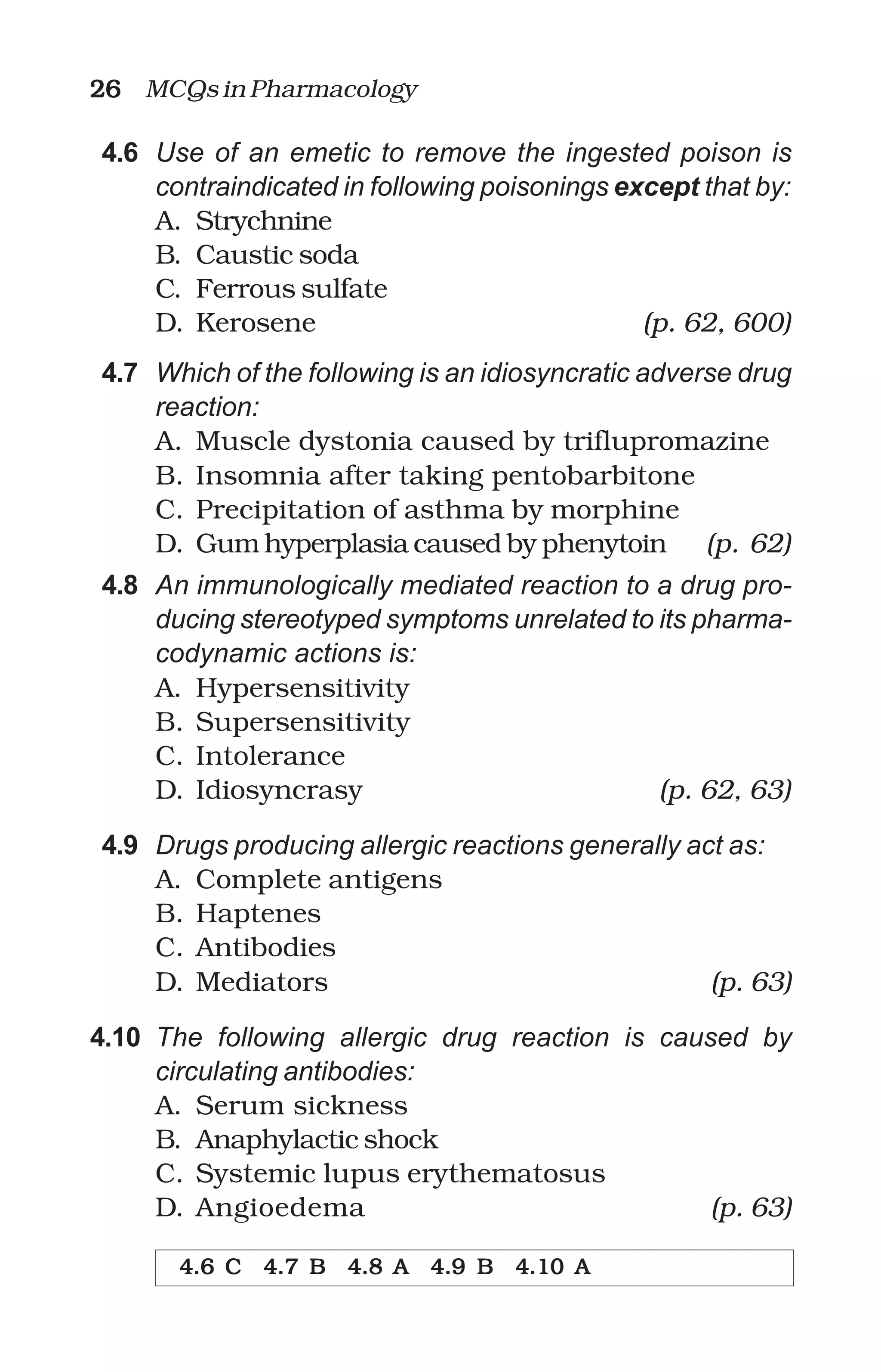 Kd tripathi MCQs in pharmacology | PDF