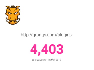 http://gruntjs.com/plugins
4,403
as of 22:00pm 14th May 2015
 