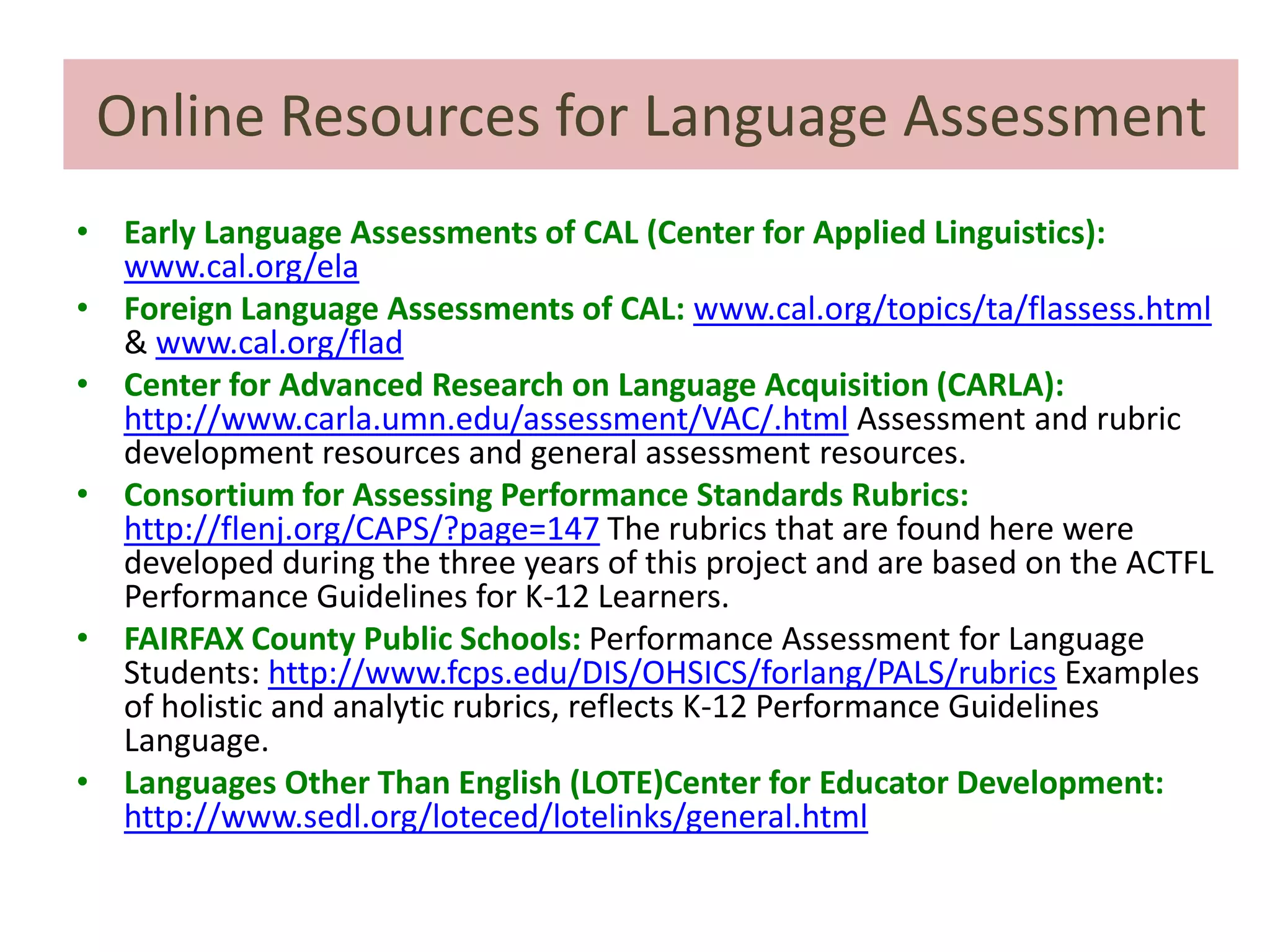 Online Chinese Programs: LearnNC.org2006 FLAP grant for Level I & II