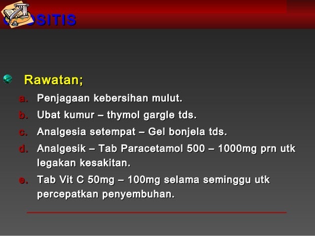 Keadaan Lidah, bibir, gusi & kelenjar liur