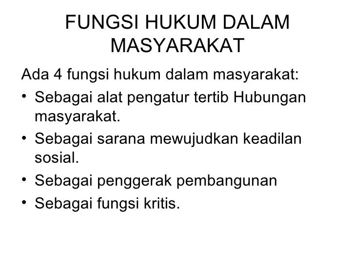 Keadilan Dan Ketertiban