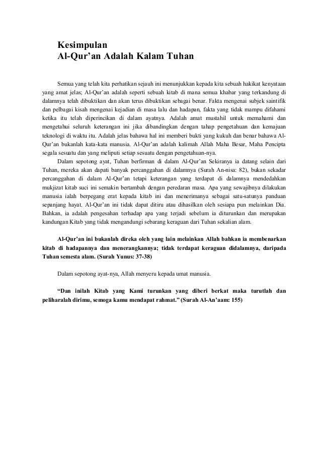 Keajaiban al quru0027an. bahasa melayu
