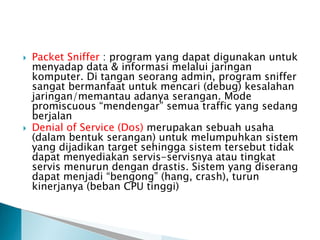 Sniffer Program Keamanan Jaringan.ppt