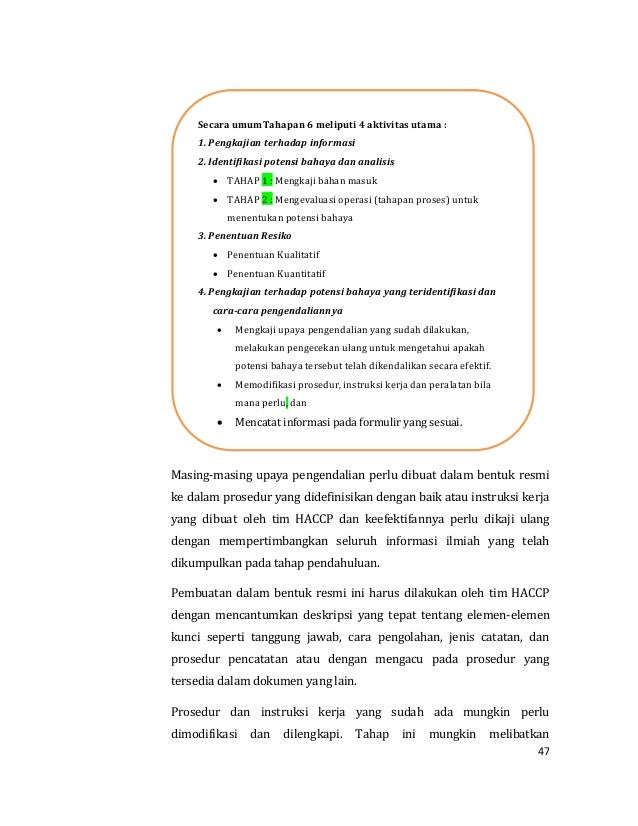 Contoh Formulir Haccp - Contoh Run