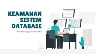 KEAMANAN
SISTEM
DATABASE
Muhamad Iqbal nurmanditya
 