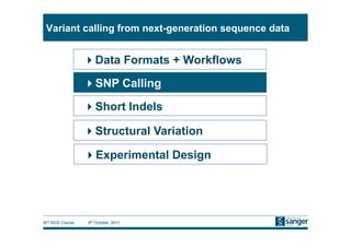 Overview of methods for variant calling from next-generation sequence ...