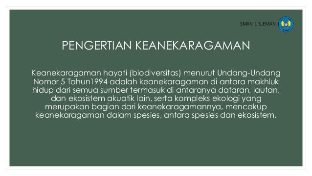 Keanekaragaman Gen Jenis Dan Ekosistem
