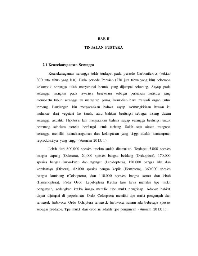 Laporan Praktikum Keanekaragaman hewan serangga Laporan Praktikum Keanekaragaman hewan serangga