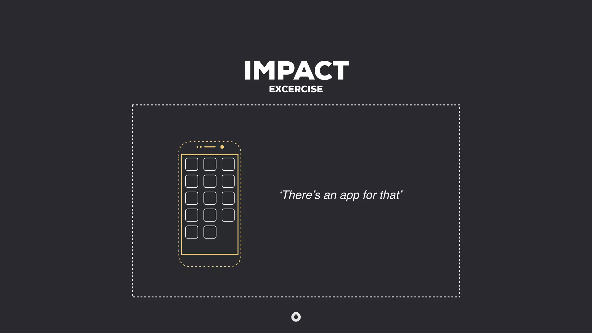 IMPACTEXCERCISE
‘There’s an app for that’