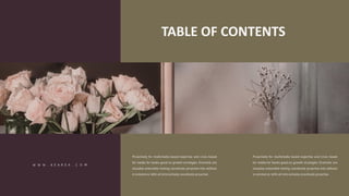 TABLE OF CONTENTS
 