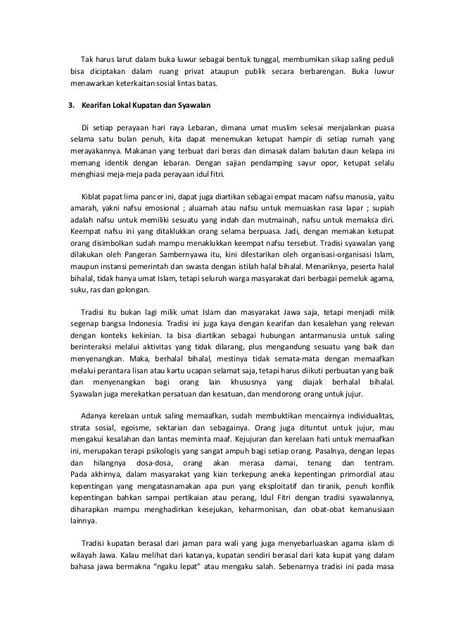 Kearifan Lokal Kudus