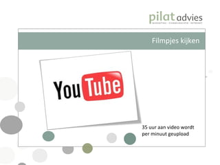 Filmpjes kijken 35 uur aan video wordt  per minuut geupload 