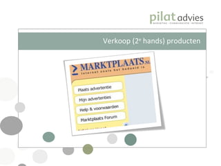 Verkoop (2 e  hands) producten 