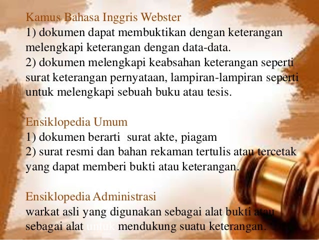 Arsip dan Dokumen