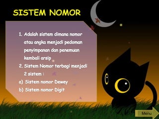 SISTEM NOMOR
Menu
 