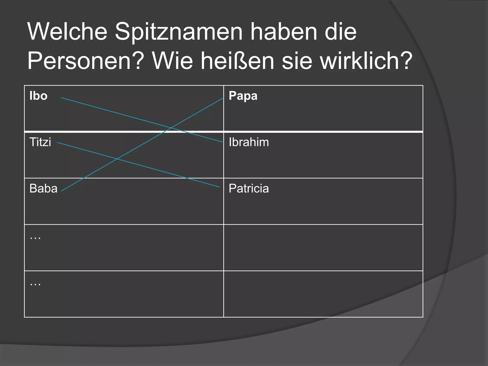 InhaltsfragenSiehe Handout