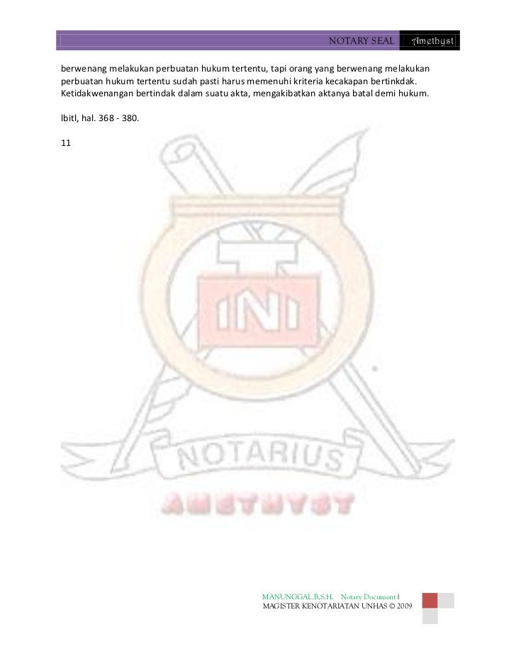 Kebatalan dan degradasi akta notaris