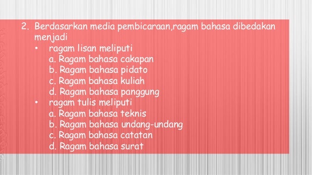 Keberagaman bahasa indonesia
