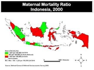 RATIO
Maternal Mortality Ratio
Indonesia, 2000
 