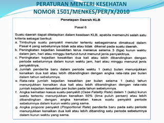 PERATURAN MENTERI KESEHATAN
NOMOR 1501/MENKES/PER/X/2010
 