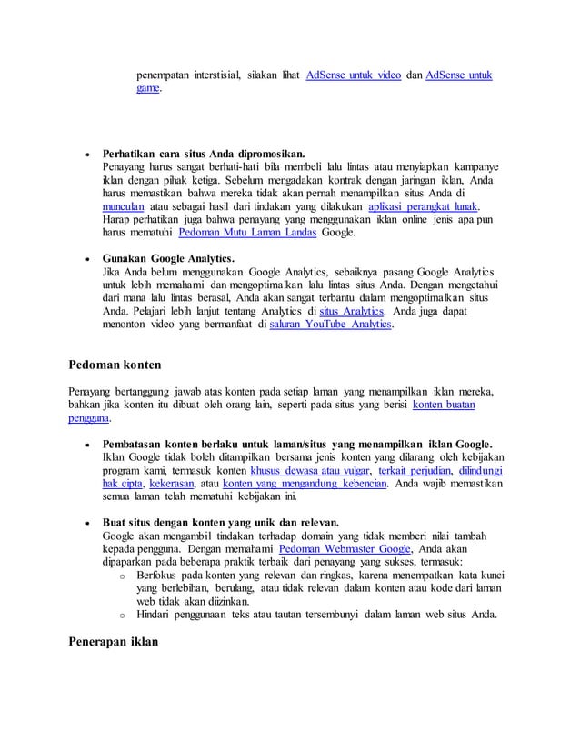 Memahami Kebijakan Program Google AdSense: Panduan Lengkap untuk Penerbit