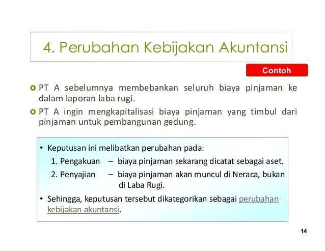 Kebijakan akuntansi, perubahan estimasi akuntansi & kesalahan