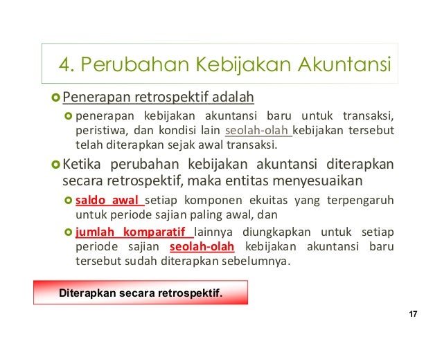 Kebijakan Akuntansi Perubahan Estimasi Akuntansi Kesalahan