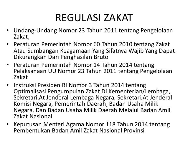 Kebijakan Kemenag Tentang Zakat