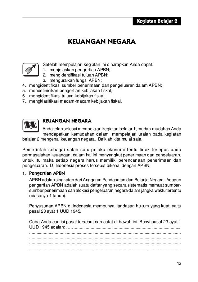 Kebijakan Moneter Keuangan Negara Dan Pajak