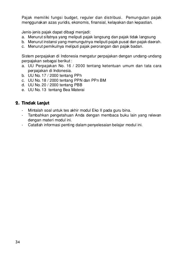 Kebijakan Moneter Keuangan Negara Dan Pajak