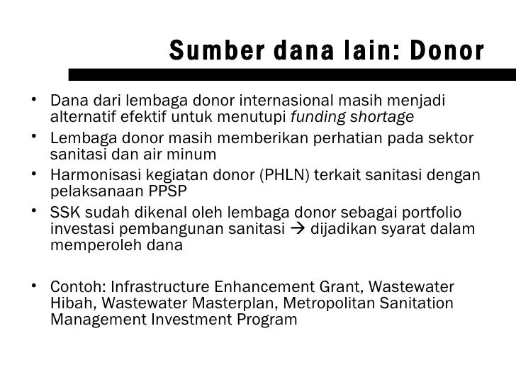 Kebijakan Nasional Pembangunan Sanitasi Pemukiman