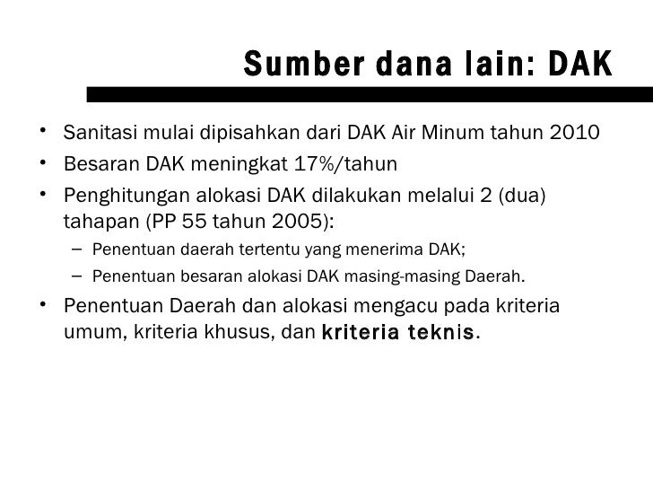 Kebijakan Nasional Pembangunan Sanitasi Pemukiman