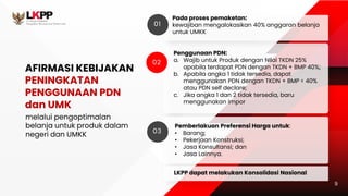 dokumen kebijakan pengadaan barang dan jasa | PDF