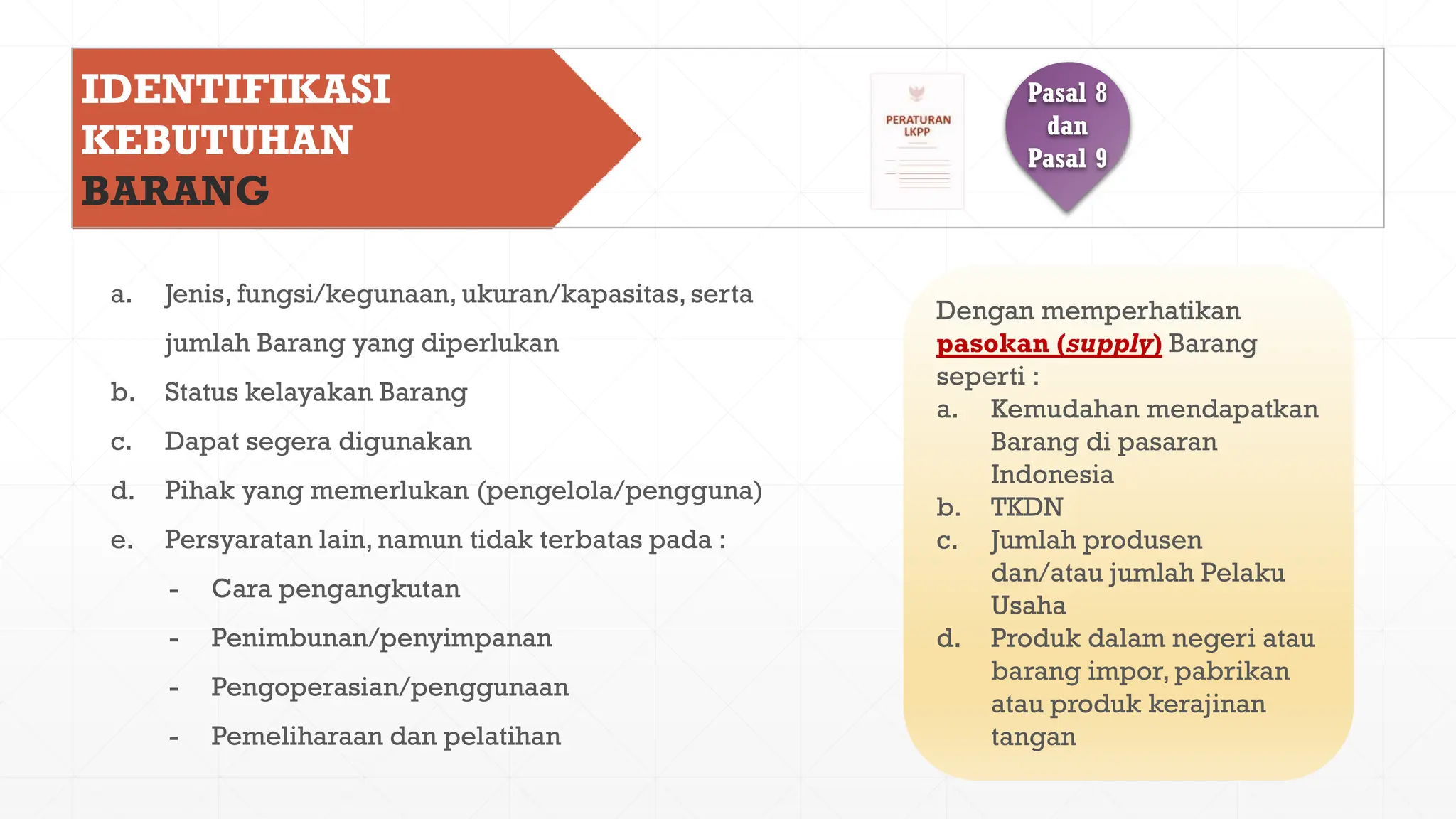 kebijakan perencanaan Pengadaan barang dan Jasa Pemerintah | PDF