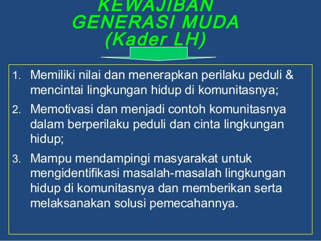Kebijakan Nasional Perlindungan dan Pengelolaan Lingkungan 