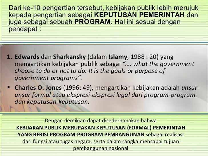 Analisis Kebijakan Publik