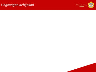 Lingkungan Kebijakan Politeknik Negeri Sriwijaya
Palembang
 